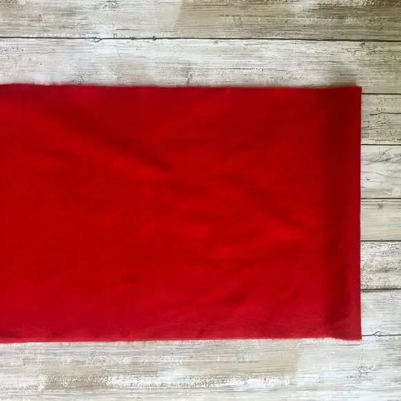 BEGG Scotland Cashmere Scarf 12” x 60” Arran Regal Red NEW Luxury Preppy